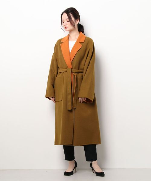 ROSE BUD（ローズバッド）の「リバーコート（ダウンジャケット/コート・レディース・ブラウン/カーキ・SMALL/MEDIUM）」の7枚目の写真