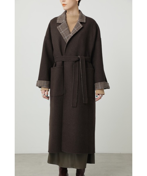 ROSE BUD（ローズバッド）の「リバーコート（ダウンジャケット/コート・レディース・ブラウン/カーキ・SMALL/MEDIUM）」の9枚目の写真