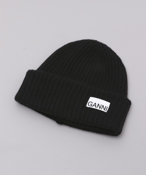 GANNI ブラック リブ編み ニット帽 楽天市場】【8/30～9/1限定・最大2