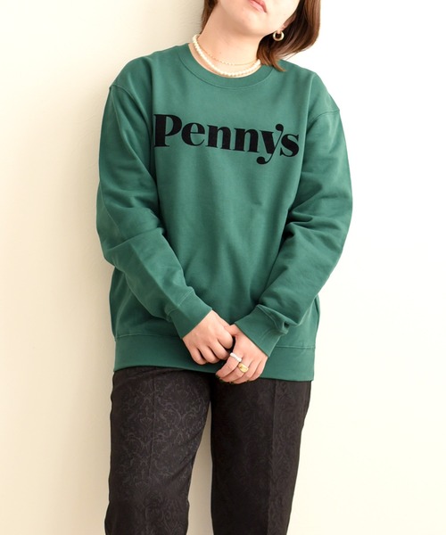 palm RICHE（ポームリシュ）の「Penny’sフロッキープルオーバースウェット（スウェット・レディース・ライトグレー/ブラック/ダークグリーン/ピンク・M）」の14枚目の写真