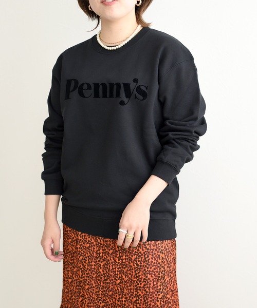 palm RICHE（ポームリシュ）の「Penny’sフロッキープルオーバースウェット（スウェット・レディース・ライトグレー/ブラック/ダークグリーン/ピンク・M）」の21枚目の写真