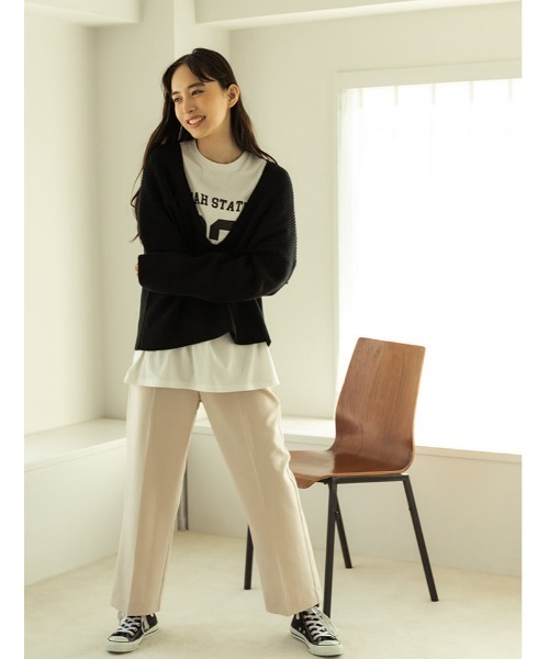 fifth(フィフス)の「深Vネックルーズニット(ニット/セーター・レディース・ブラック/ブラウン/ライトベージュ・SMALL/MEDIUM)」の13枚目の写真