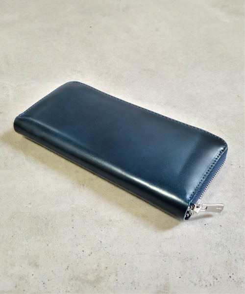 ikka（イッカ）の「オイルコードバン ロングウォレット（財布・メンズ・ブラック/ダークブラウン/ネイビー/グリーン・FREE）」の4枚目の写真