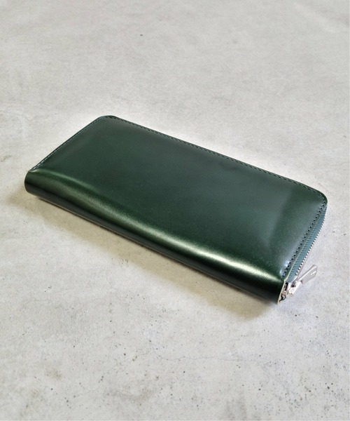 ikka（イッカ）の「オイルコードバン ロングウォレット（財布・メンズ・ブラック/ダークブラウン/ネイビー/グリーン・FREE）」の3枚目の写真