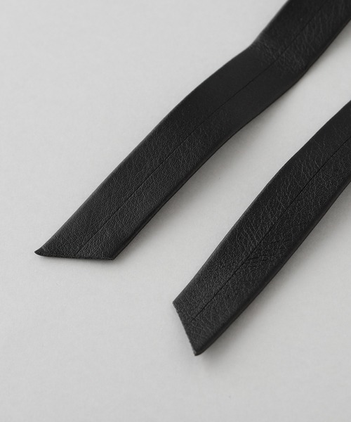 ANEMONE（アネモネ）の「レザー調リボンポニーフック（ヘアゴム・レディース・ブラック/グレー/ベージュ・FREE）」の11枚目の写真