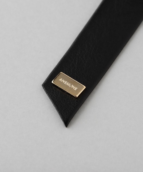 ANEMONE（アネモネ）の「レザー調リボンポニーフック（ヘアゴム・レディース・ブラック/グレー/ベージュ・FREE）」の12枚目の写真