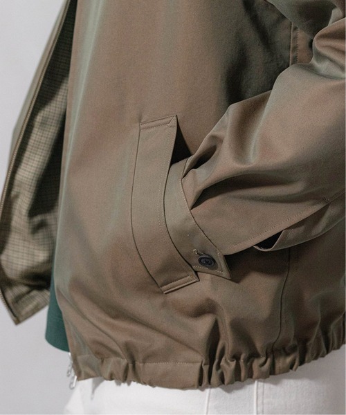 EDIFICE LA BOUCLE（エディフィスラブークル）の「【LA BOUCLE】シャンブレーギャバジン ショートブルゾン（ブルゾン・メンズ・カーキ・3/2/1）」の19枚目の写真