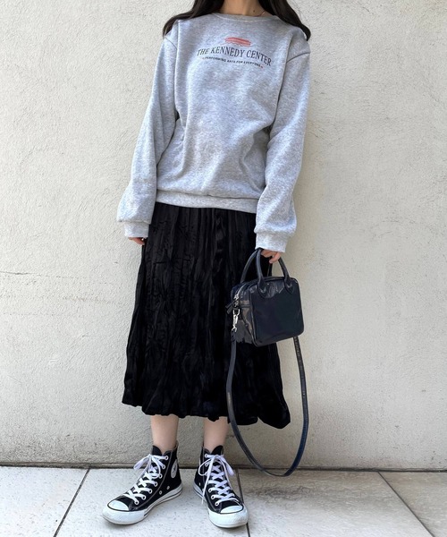 JUGLANS(ユグランス)の「☆ 韓国風。ベロアプリーツスカート(スカート・レディース・ブラック・FREE)」の9枚目の写真