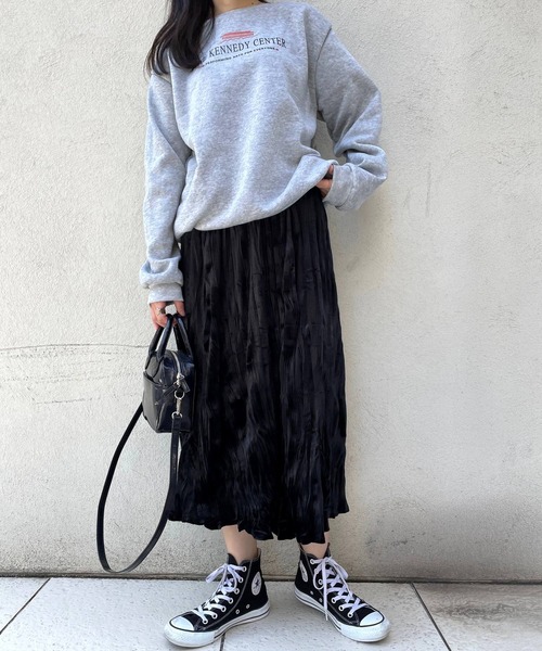 JUGLANS(ユグランス)の「☆ 韓国風。ベロアプリーツスカート(スカート・レディース・ブラック・FREE)」の8枚目の写真