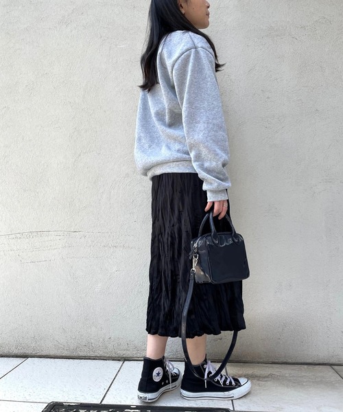 JUGLANS(ユグランス)の「☆ 韓国風。ベロアプリーツスカート(スカート・レディース・ブラック・FREE)」の5枚目の写真