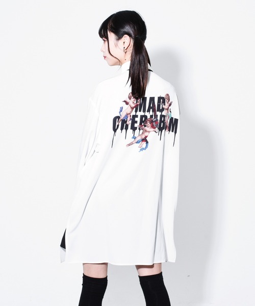 TRAVAS TOKYO（トラバス トウキョウ）の「『TRAVAS TOKYO/トラバス トーキョー』Mad cherubim shirts/ネクタイ付き バックプリントシャツ（シャツ/ブラウス・レディース・ホワイト/ブラック・FREE）」の11枚目の写真