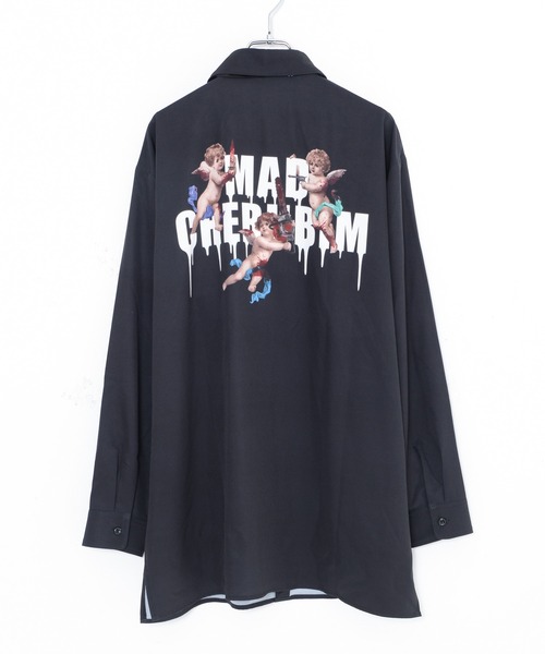 TRAVAS TOKYO（トラバス トウキョウ）の「『TRAVAS TOKYO/トラバス トーキョー』Mad cherubim shirts/ネクタイ付き バックプリントシャツ（シャツ/ブラウス・レディース・ホワイト/ブラック・FREE）」の14枚目の写真