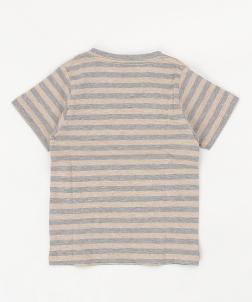 PHATEE（ファッティー）の「▲【PHATEE】ファッティー KIDS OC BORDER SS（Tシャツ/カットソー・キッズ・パープル/ベージュ系その他/ベージュ系その他2・SMALL/FREE/MEDIUM）」の4枚目の写真