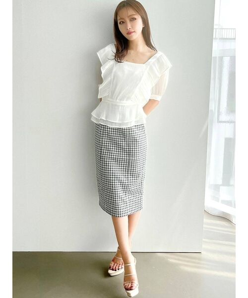 RESEXXY(リゼクシー)の「ベーシックタイトスカート(スカート・レディース・ホワイト/ブラック/ミント/その他1・SMALL/MEDIUM)」の6枚目の写真