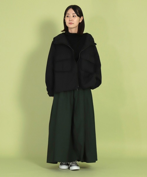 D.M.G.（ドミンゴ）の「[D.M.G / ディーエムジー] スタナータッサー 　ジップブルゾンパーカー（ブルゾン・レディース・オリーブ/ブラック・3/2）」の18枚目の写真