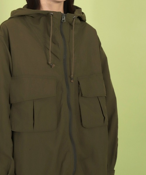 D.M.G.（ドミンゴ）の「[D.M.G / ディーエムジー] スタナータッサー 　ジップブルゾンパーカー（ブルゾン・レディース・オリーブ/ブラック・3/2）」の13枚目の写真