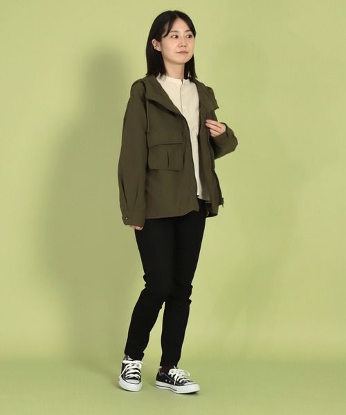 D.M.G.（ドミンゴ）の「[D.M.G / ディーエムジー] スタナータッサー 　ジップブルゾンパーカー（ブルゾン・レディース・オリーブ/ブラック・3/2）」の21枚目の写真