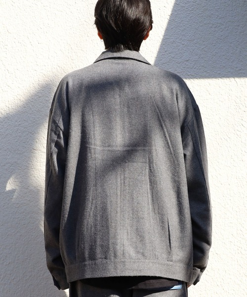 FIVE BROTHER(ファイブブラザー)の「FIVE BROTHER/ファイブブラザー WOOL ZIP WORK JACKET ジップジャケット ウール ライトアウター アメカジ(ブルゾン・メンズ・グレー/チャコールグレー・L/M)」の10枚目の写真