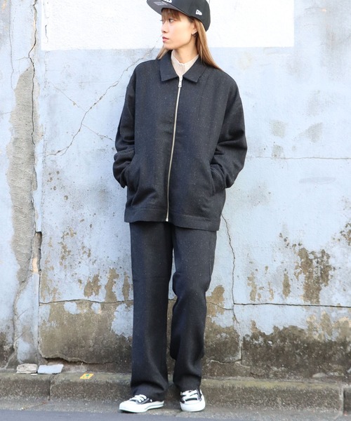 FIVE BROTHER(ファイブブラザー)の「FIVE BROTHER/ファイブブラザー WOOL ZIP WORK JACKET ジップジャケット ウール ライトアウター アメカジ(ブルゾン・メンズ・グレー/チャコールグレー・L/M)」の15枚目の写真