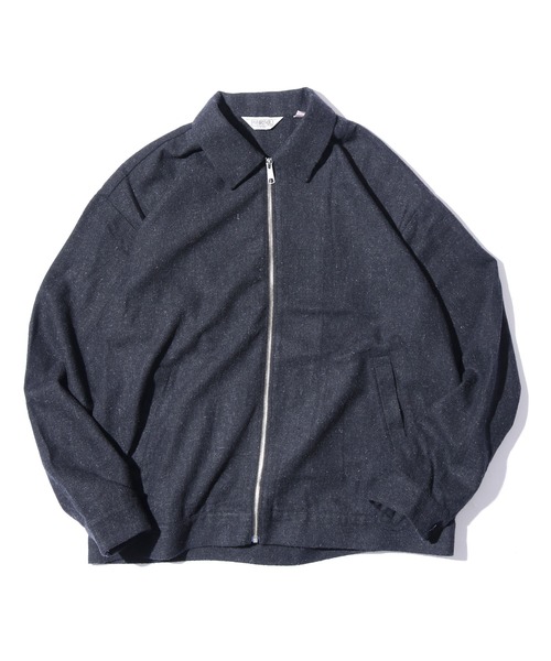 FIVE BROTHER(ファイブブラザー)の「FIVE BROTHER/ファイブブラザー WOOL ZIP WORK JACKET ジップジャケット ウール ライトアウター アメカジ(ブルゾン・メンズ・グレー/チャコールグレー・L/M)」の11枚目の写真