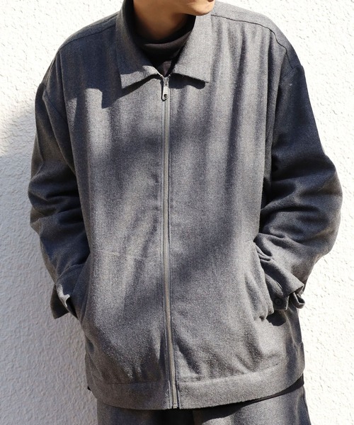 FIVE BROTHER(ファイブブラザー)の「FIVE BROTHER/ファイブブラザー WOOL ZIP WORK JACKET ジップジャケット ウール ライトアウター アメカジ(ブルゾン・メンズ・グレー/チャコールグレー・L/M)」の20枚目の写真