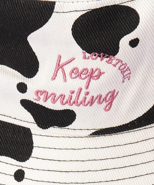 LOVETOXIC（ラブトキシック）の「ツイルバケットハット（ハット・キッズ・ブラック/ピンク/アイボリー/マルチ/ホワイト・FREE）」の10枚目の写真