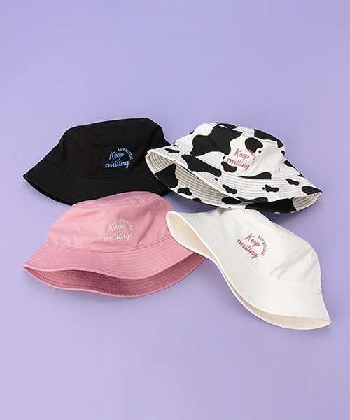 LOVETOXIC（ラブトキシック）の「ツイルバケットハット（ハット・キッズ・ブラック/ピンク/アイボリー/マルチ/ホワイト・FREE）」の15枚目の写真