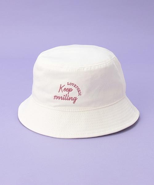 LOVETOXIC（ラブトキシック）の「ツイルバケットハット（ハット・キッズ・ブラック/ピンク/アイボリー/マルチ/ホワイト・FREE）」の20枚目の写真
