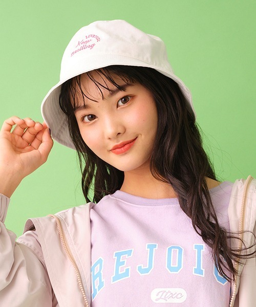 LOVETOXIC（ラブトキシック）の「ツイルバケットハット（ハット・キッズ・ブラック/ピンク/アイボリー/マルチ/ホワイト・FREE）」の18枚目の写真