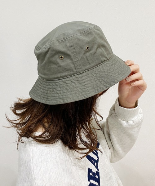 newhattan(ニューハッタン)の「【newhattan】バケットハット(ハット・レディース・ホワイト/ブラック/ネイビー/オリーブ/カーキ/アイボリー/スミクロ・M/L)」の6枚目の写真