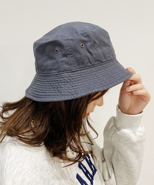 newhattan(ニューハッタン)の「【newhattan】バケットハット(ハット・レディース・ホワイト/ブラック/ネイビー/オリーブ/カーキ/アイボリー/スミクロ・M/L)」の5枚目の写真
