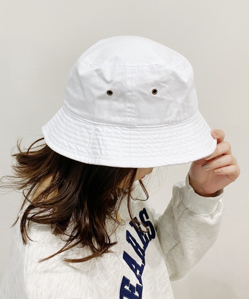 newhattan(ニューハッタン)の「【newhattan】バケットハット(ハット・レディース・ホワイト/ブラック/ネイビー/オリーブ/カーキ/アイボリー/スミクロ・M/L)」の10枚目の写真