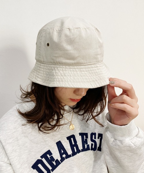 newhattan(ニューハッタン)の「【newhattan】バケットハット(ハット・レディース・ホワイト/ブラック/ネイビー/オリーブ/カーキ/アイボリー/スミクロ・M/L)」の14枚目の写真