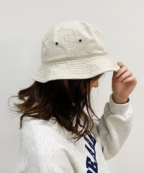 newhattan(ニューハッタン)の「【newhattan】バケットハット(ハット・レディース・ホワイト/ブラック/ネイビー/オリーブ/カーキ/アイボリー/スミクロ・M/L)」の16枚目の写真