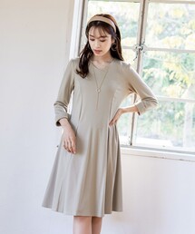 【洗える】体型カバーも叶うボックスタックワンピース
