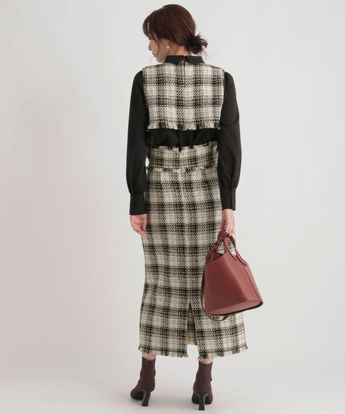 Andemiu（アンデミュウ）の「【セットアップ対応】ツイードタイト