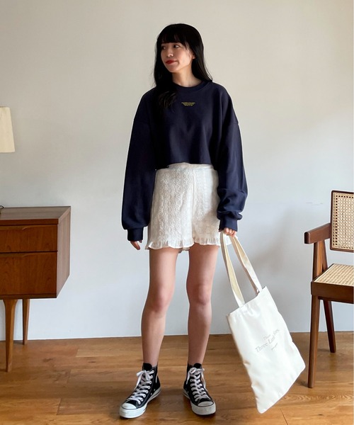 EPIMI E'PIMMY(エピミエピミー)の「〈Set upにも〉コットンレースショートパンツ(その他パンツ・レディース・ベージュ/ブラック/オフホワイト・MEDIUM)」の11枚目の写真