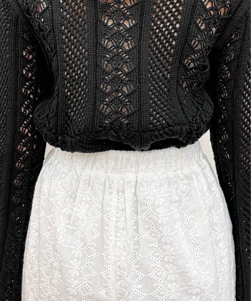 EPIMI E'PIMMY(エピミエピミー)の「〈Set upにも〉コットンレースショートパンツ(その他パンツ・レディース・ベージュ/ブラック/オフホワイト・MEDIUM)」の18枚目の写真