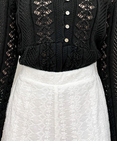 EPIMI E'PIMMY(エピミエピミー)の「〈Set upにも〉コットンレースショートパンツ(その他パンツ・レディース・ベージュ/ブラック/オフホワイト・MEDIUM)」の17枚目の写真