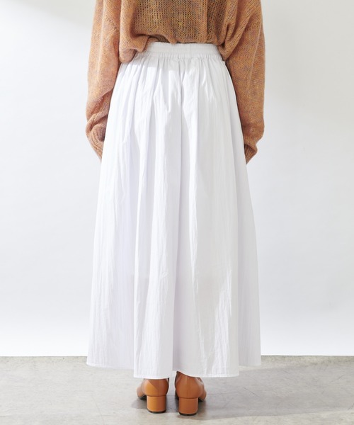 SHENERY（シーナリー）の「タックギャザーロングスカート（スカート・レディース・ブラック/ホワイト・FREE）」の20枚目の写真