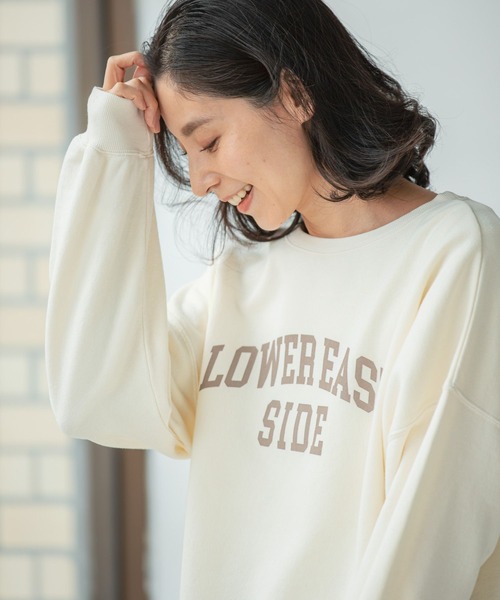 LEPSIM(レプシィム)の「アソート裏毛ロゴプルオーバー 261192(スウェット・レディース・ブラック/ブルー/オフホワイト・FREE)」の2枚目の写真