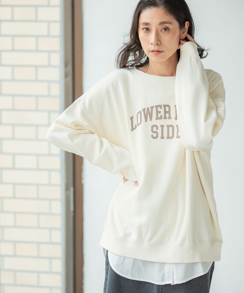 LEPSIM(レプシィム)の「アソート裏毛ロゴプルオーバー 261192(スウェット・レディース・ブラック/ブルー/オフホワイト・FREE)」の11枚目の写真