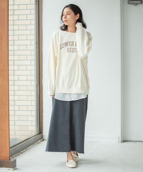 LEPSIM(レプシィム)の「アソート裏毛ロゴプルオーバー 261192(スウェット・レディース・ブラック/ブルー/オフホワイト・FREE)」の12枚目の写真