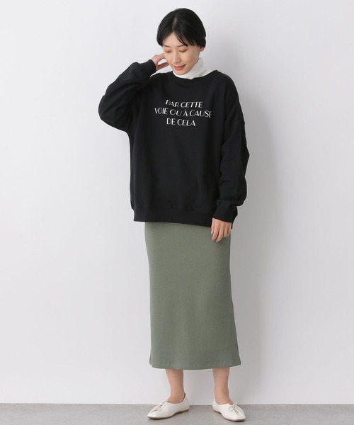 LEPSIM(レプシィム)の「アソート裏毛ロゴプルオーバー 261192(スウェット・レディース・ブラック/ブルー/オフホワイト・FREE)」の15枚目の写真