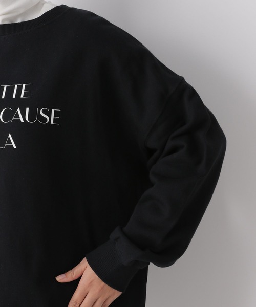 LEPSIM(レプシィム)の「アソート裏毛ロゴプルオーバー 261192(スウェット・レディース・ブラック/ブルー/オフホワイト・FREE)」の4枚目の写真