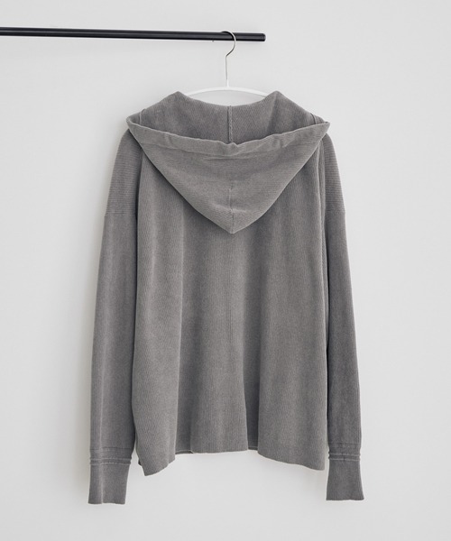 SALON adam et rope'(サロン アダム エ ロペ)の「【極上の肌ざわり】フードパーカー -CreamyCotton /クリーミーコットン-(パーカー・レディース・パープル/グレー/オフホワイト/イエロー・FREE)」の11枚目の写真