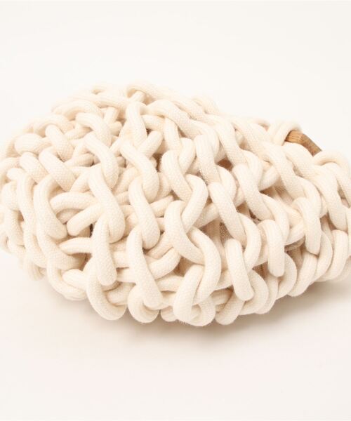 ALIENINA(アリエニーナ)の「【ALIENINA/アリエニーナ】ウッドハンドル バッグ コットン ロープバッグ(ハンドバッグ・レディース・ベビーピンク/ミント/ホワイト・FREE)」の5枚目の写真