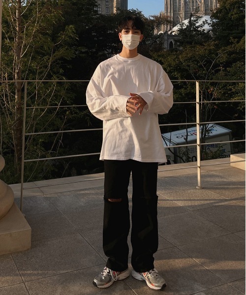 ASCLO（エジュクロ）の「ASCLO  Perfect Over T Shirt（Tシャツ/カットソー・メンズ・ホワイト/グレー・FREE）」の17枚目の写真