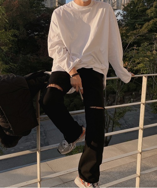 ASCLO（エジュクロ）の「ASCLO  Perfect Over T Shirt（Tシャツ/カットソー・メンズ・ホワイト/グレー・FREE）」の12枚目の写真