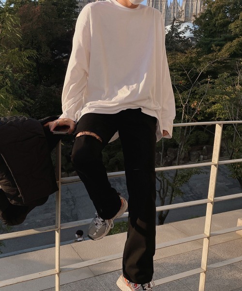 ASCLO（エジュクロ）の「ASCLO  Perfect Over T Shirt（Tシャツ/カットソー・メンズ・ホワイト/グレー・FREE）」の13枚目の写真